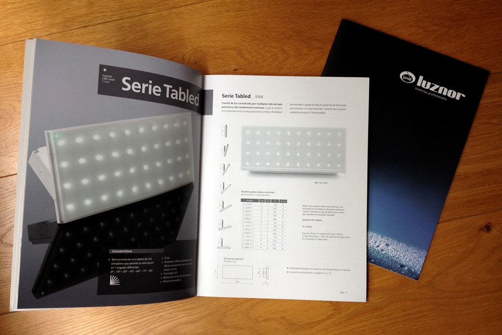 Catálogos de luminarias