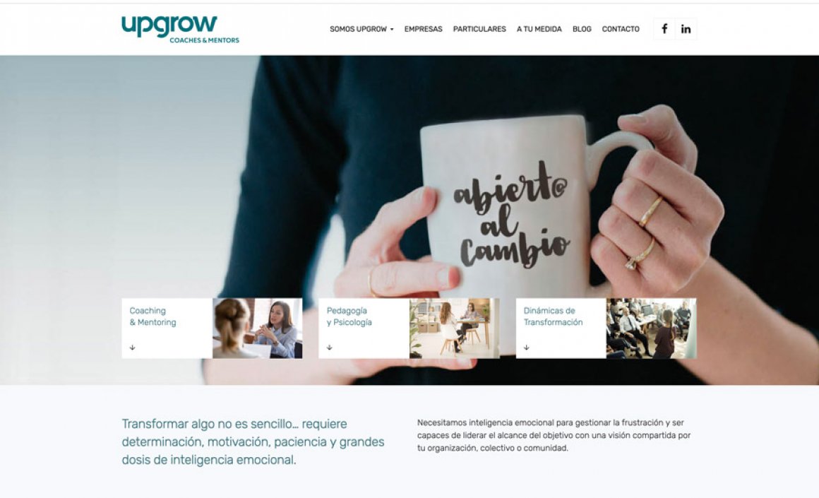 Página web y logo Upgrow