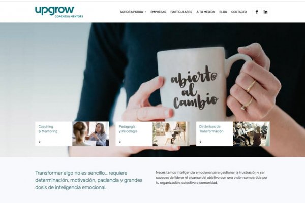 Página web y logo Upgrow